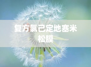复方氯己定地塞米松膜