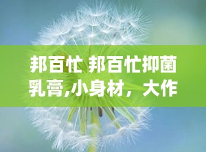 邦百忙 邦百忙抑菌乳膏,小身材，大作用