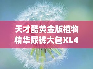 天才酷黄金版植物精华尿裤大包XL42片,舒适体验，从“小屁屁”开始
