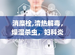 消糜栓,清热解毒，燥湿杀虫，妇科炎症克星