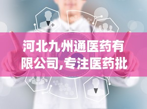 河北九州通医药有限公司,专注医药批发与物流配送，保障区域用药安全