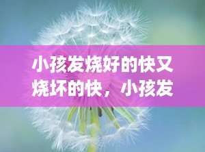 小孩发烧好的快又烧坏的快，小孩发烧刚好又发烧怎么回事