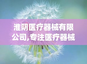淮阴医疗器械有限公司,专注医疗器械研发与生产，助力全球医疗健康事业