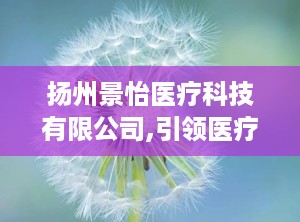 扬州景怡医疗科技有限公司,引领医疗科技创新，守护健康未来
