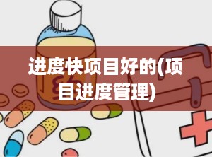 进度快项目好的(项目进度管理)