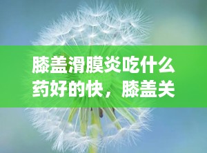 膝盖滑膜炎吃什么药好的快，膝盖关节滑膜炎吃什么药最好