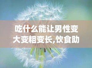 吃什么能让男性变大变粗变长,饮食助力变大变粗变长