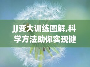 JJ变大训练图解,科学方法助你实现健康增长
