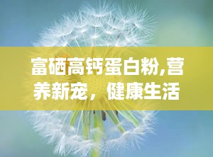 富硒高钙蛋白粉,营养新宠，健康生活新选择