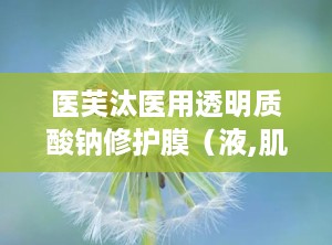 医芙汰医用透明质酸钠修护膜（液,肌肤修护专家，焕发健康光彩