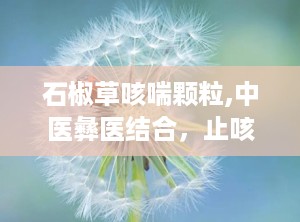 石椒草咳喘颗粒,中医彝医结合，止咳平喘特效良药