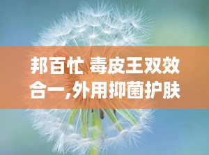 邦百忙 毒皮王双效合一,外用抑菌护肤新选择，健康肌肤守护者”