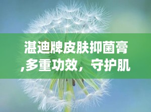湛迪牌皮肤抑菌膏,多重功效，守护肌肤健康