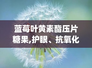 蓝莓叶黄素酯压片糖果,护眼、抗氧化、健康生活新选择